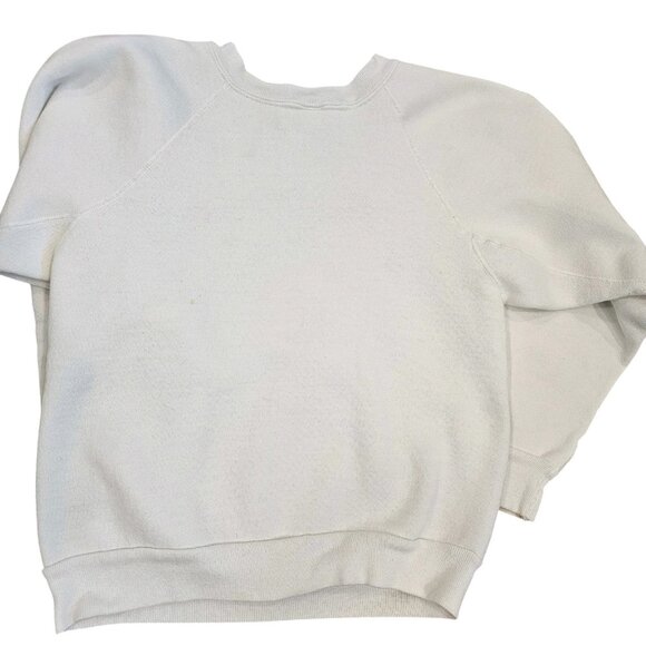80s University‎ Washington Cougars White Crewneck Sweatshirt Slim Small READ - Picture 5 of 12